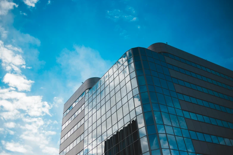 the top of a building in the sky