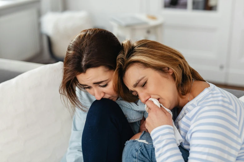 two women with their noses on each other