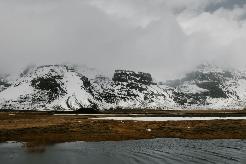 some very pretty mountains with snow on them