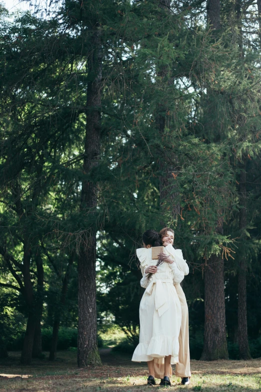 an image of a woman that is standing in the woods