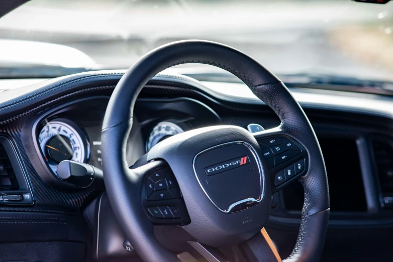 the dashboard and instrument in a modern, sleek car