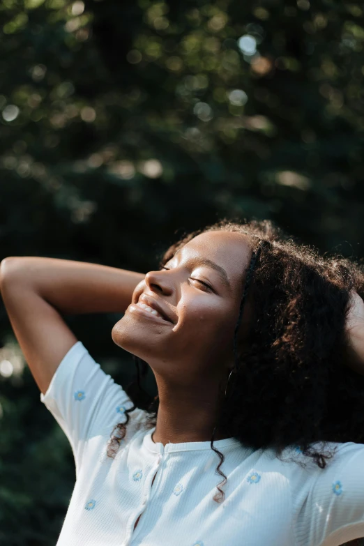 a close up of a person with a smile on their face