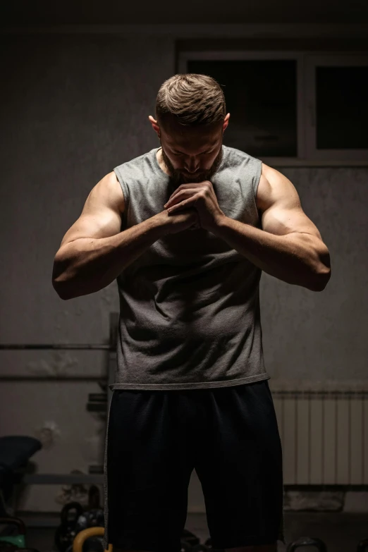 a man that is standing in a room