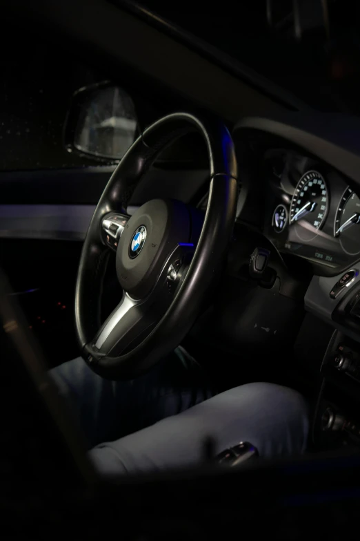 the interior of a car with a dark dashboard