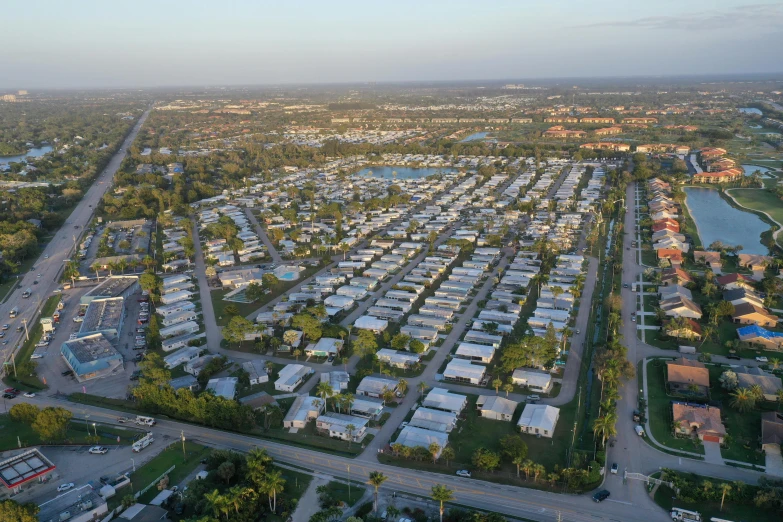 a street in the middle of a residential area