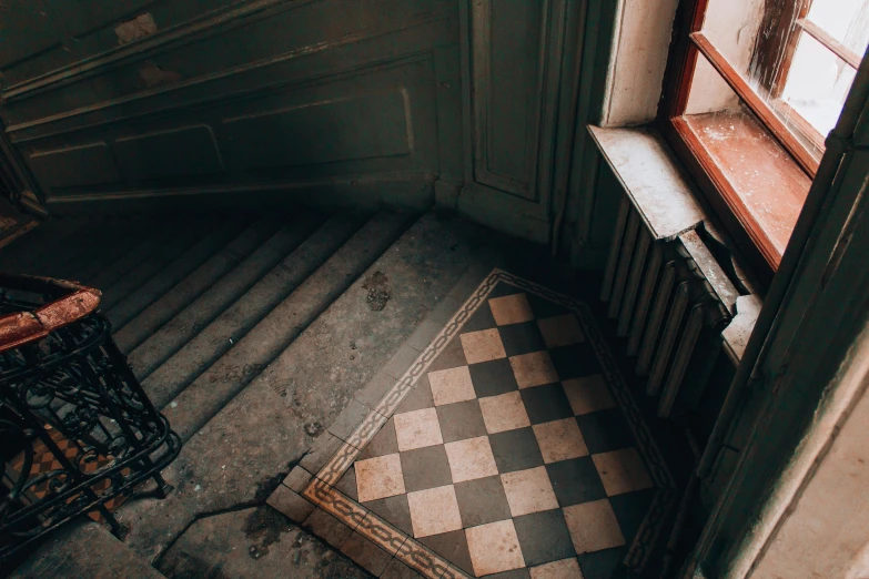 this is an image of a checkered floor