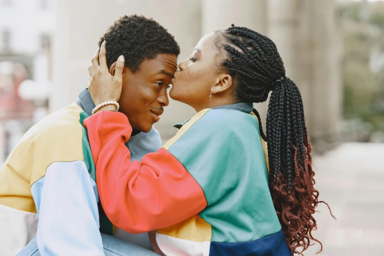 a couple of women who are hugging each other