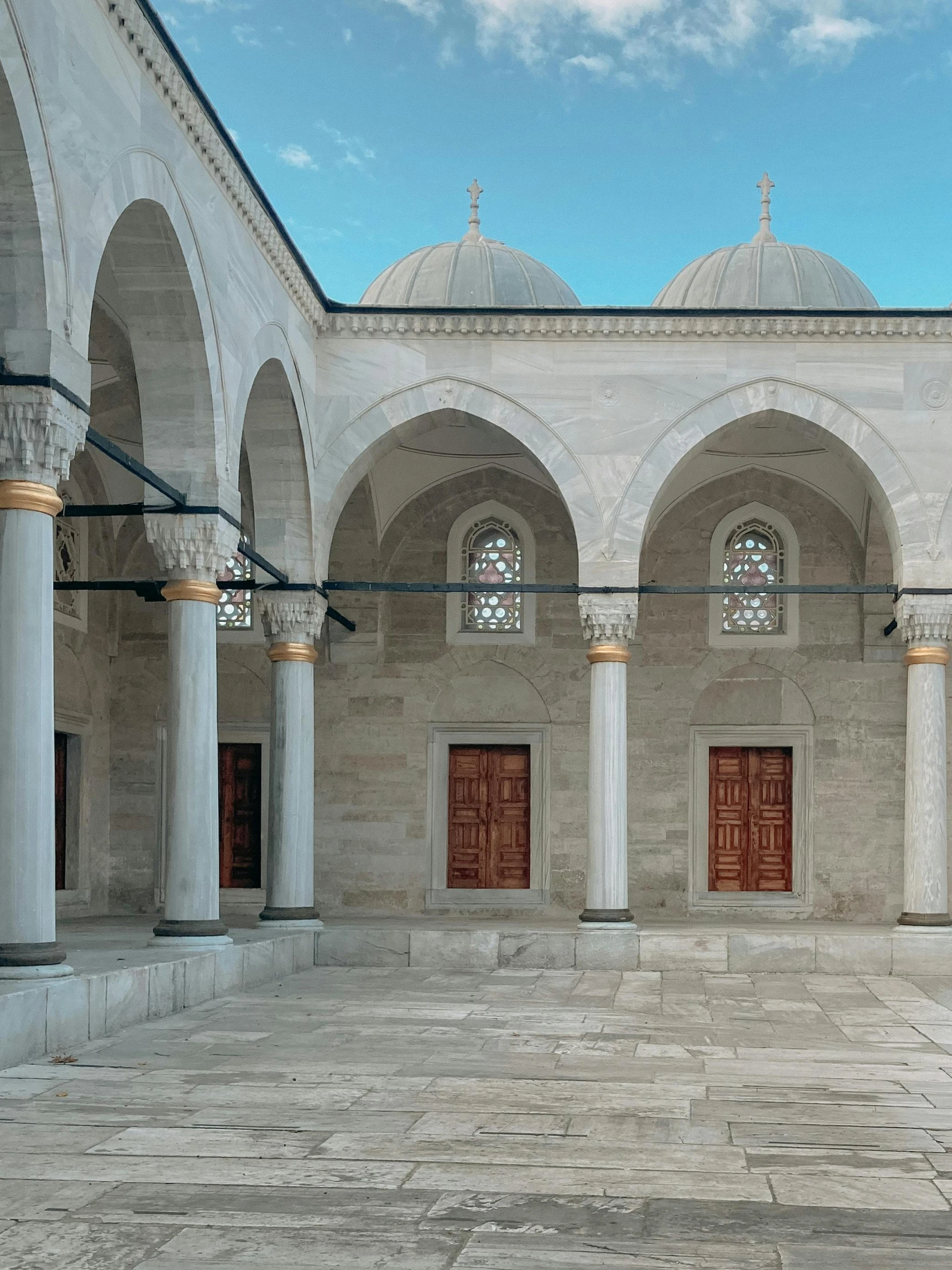 a person is looking in through the doorways