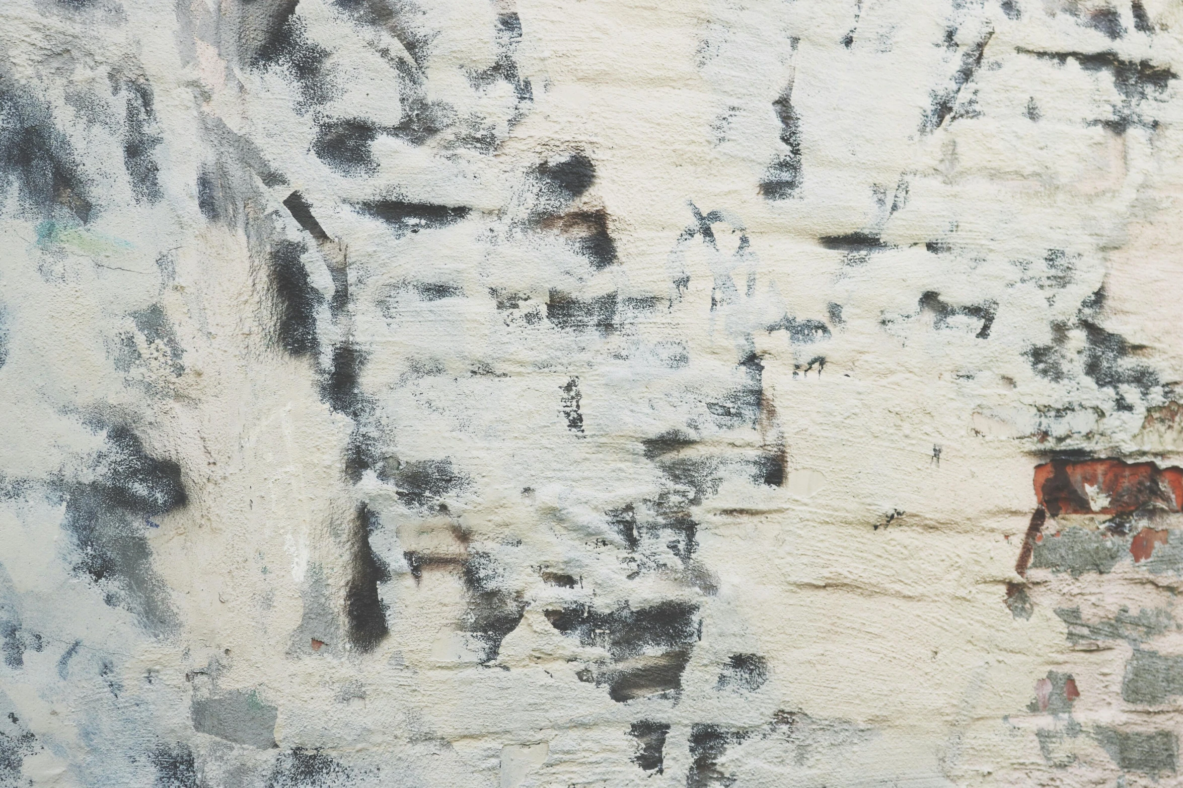 an abstract painting with a white background is shown