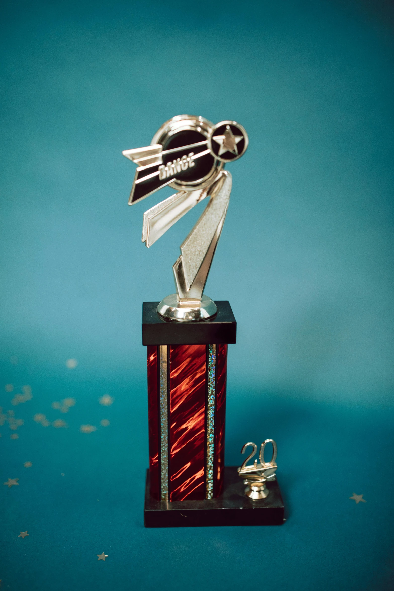 an image of a trophies trophy with blue background