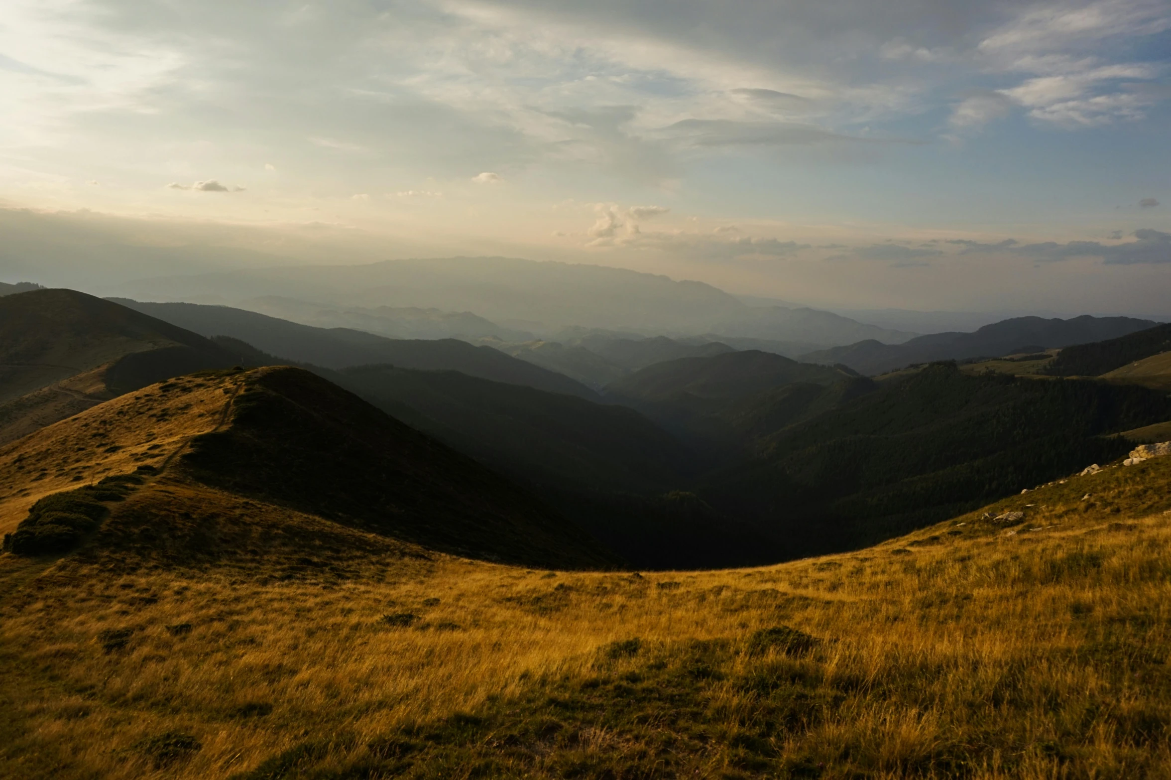 a landscape that is very beautiful in the evening