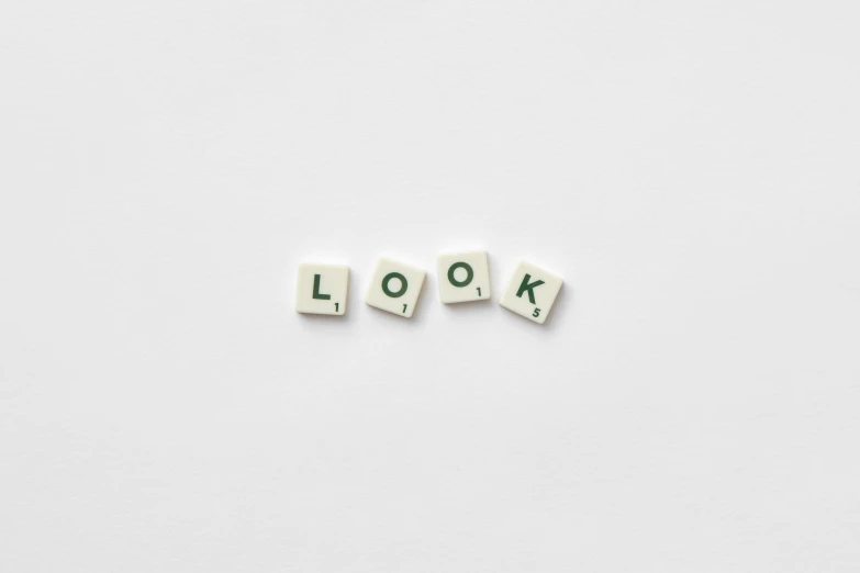 three small letters that spell out the word look