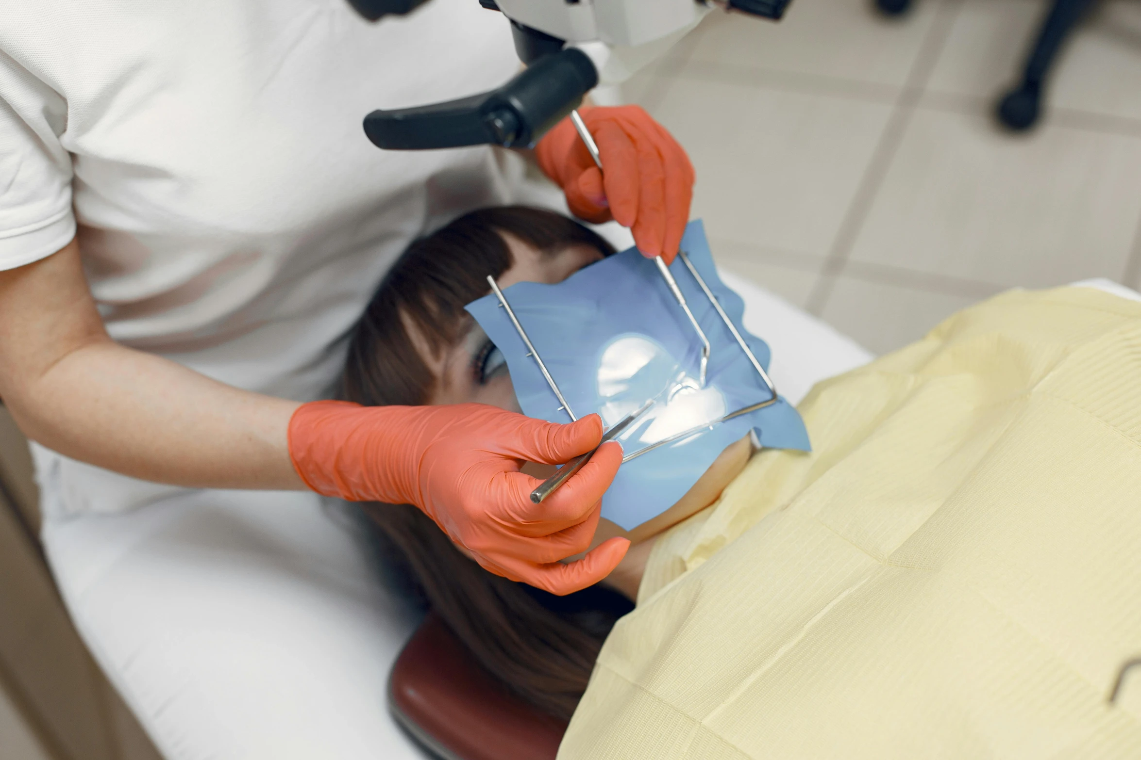 a lady having hair cut while at the hair  salon