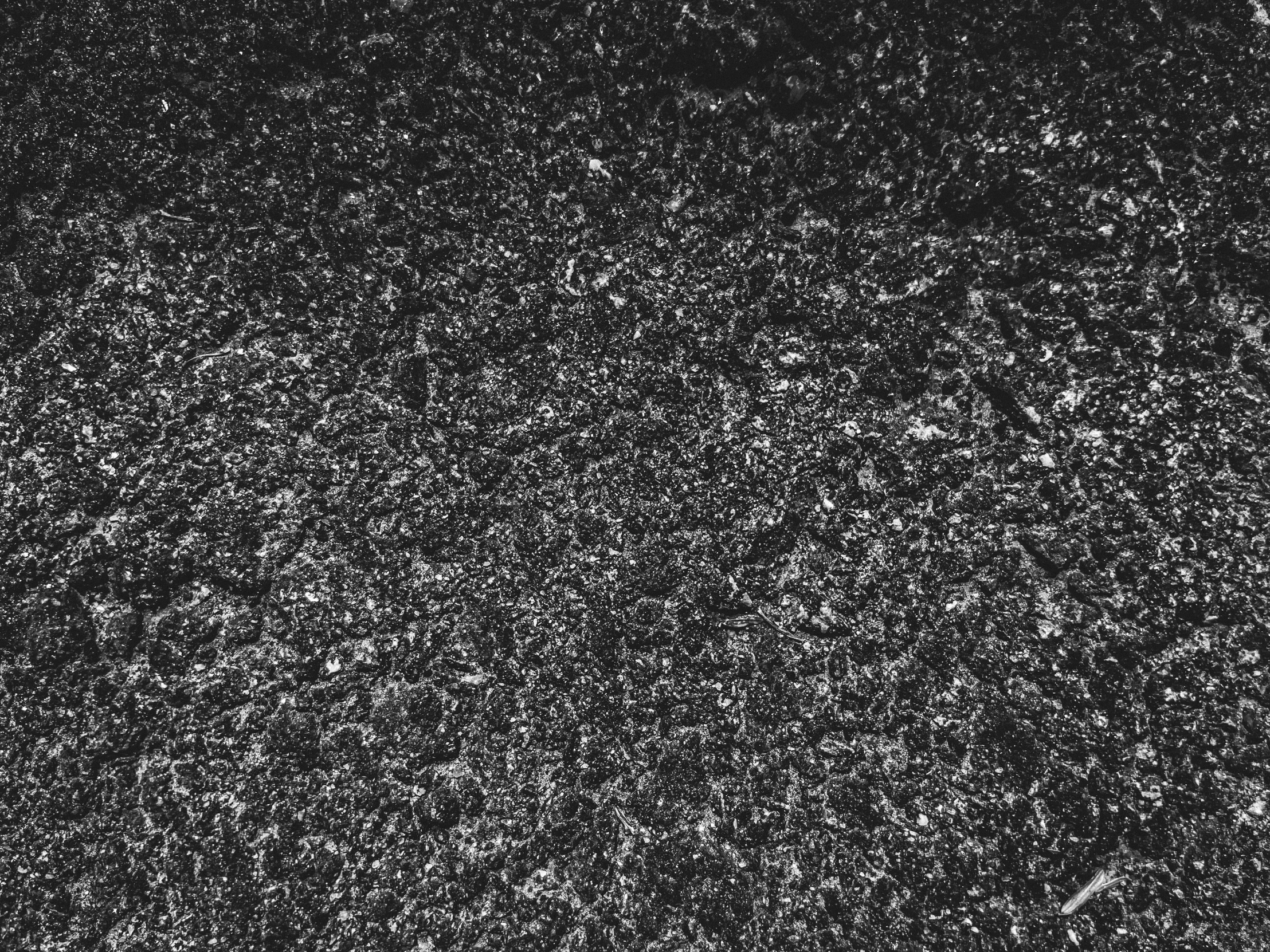 a black and white po of the surface of snow