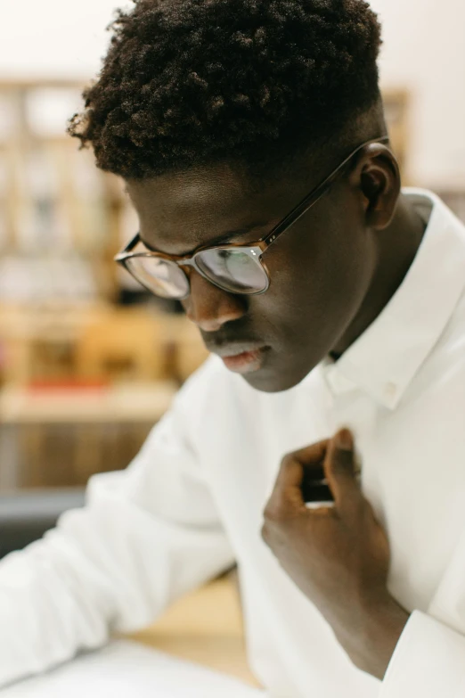 a close up of a person using a laptop computer