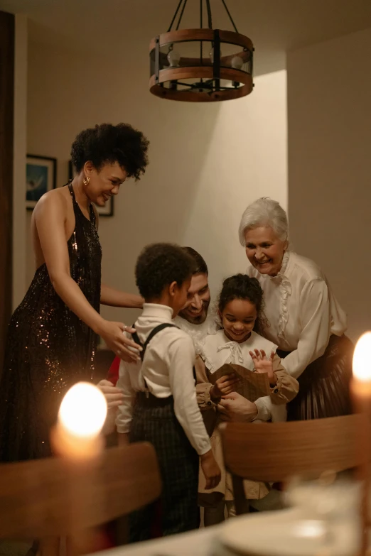 a group of people who are sitting down together