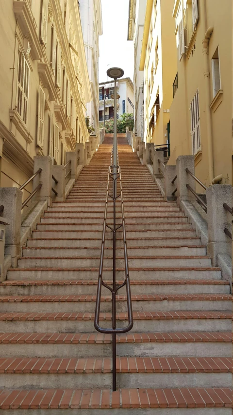 the stairways in an old city are full of stairs