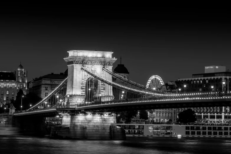 a night scene of the tower bridge in london england