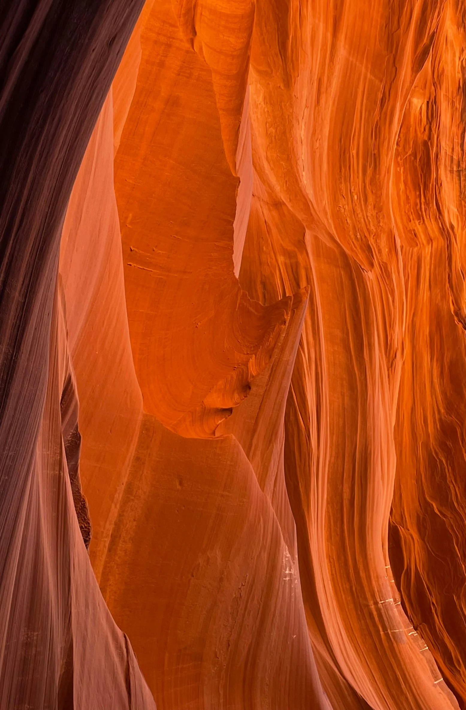 an image of a slot of rock with water in it