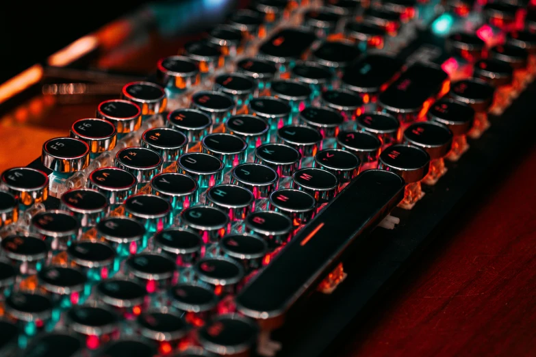 this is an image of a closeup view of a keyboard