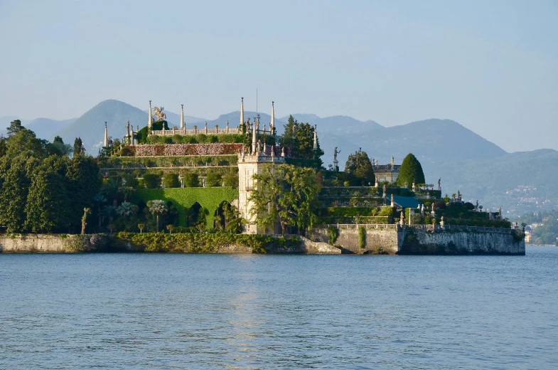 a building that is sitting on top of water