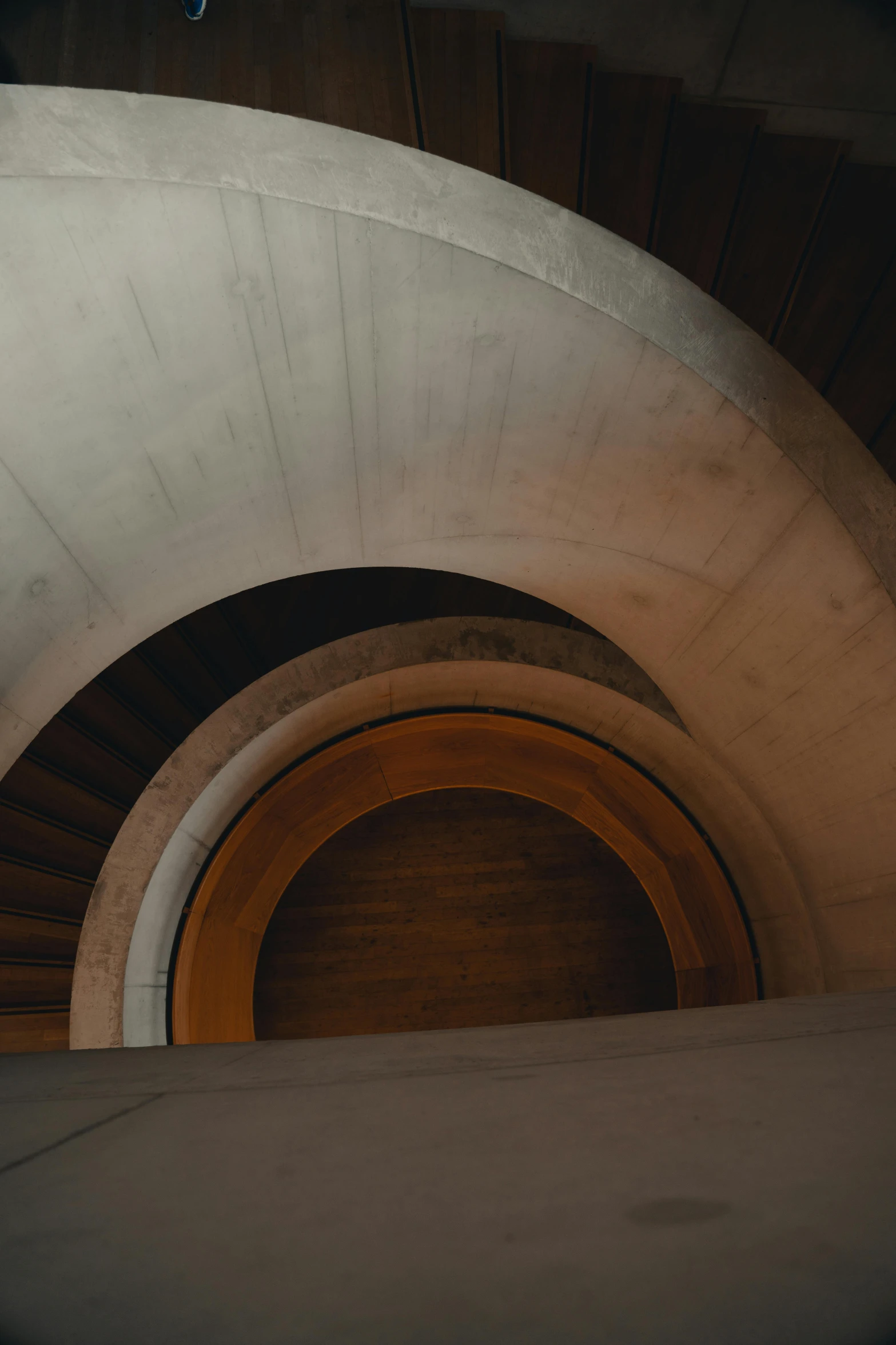 this is an aerial view of a spiral stairs