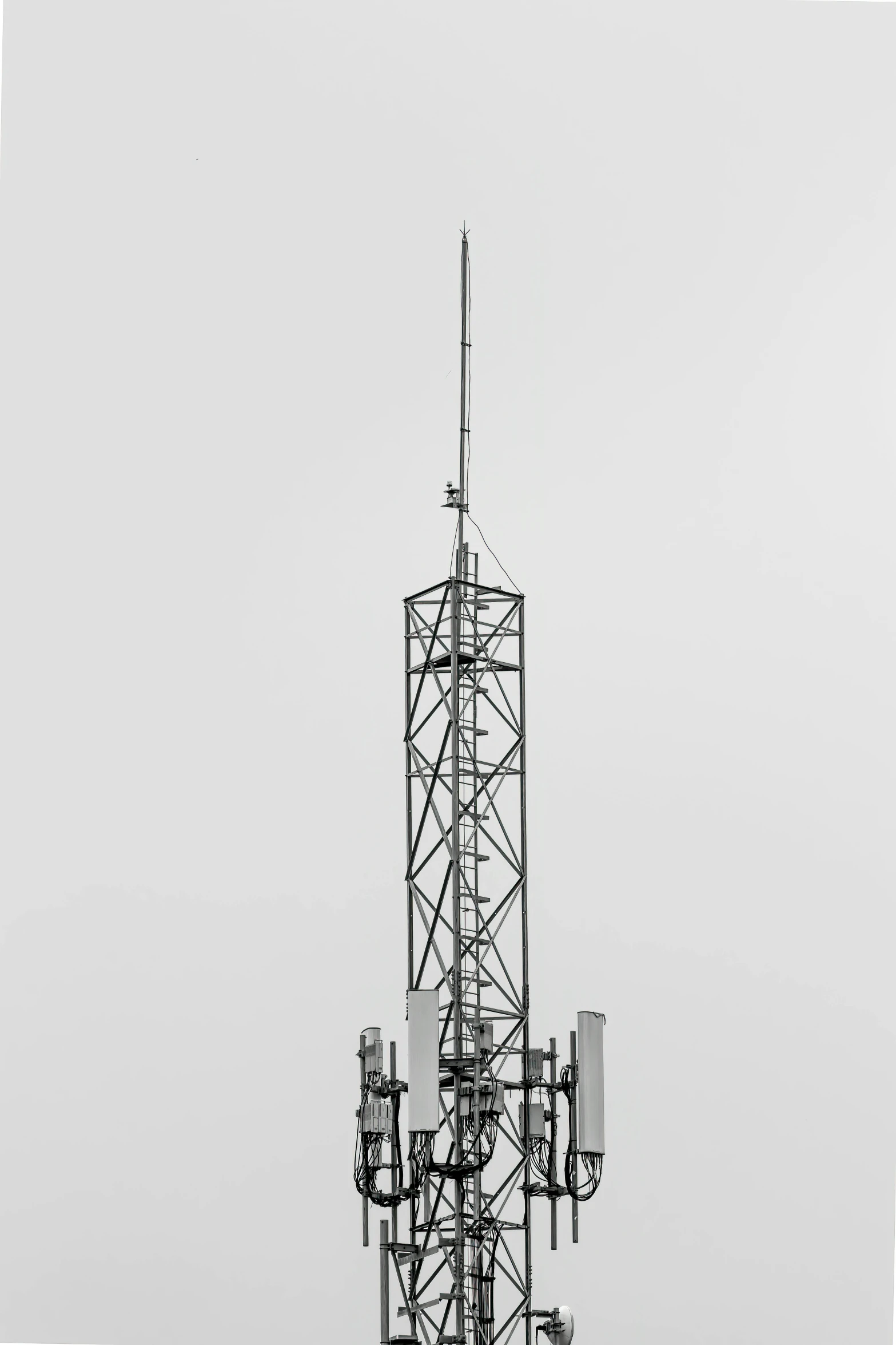 this is an image of several cell phone towers