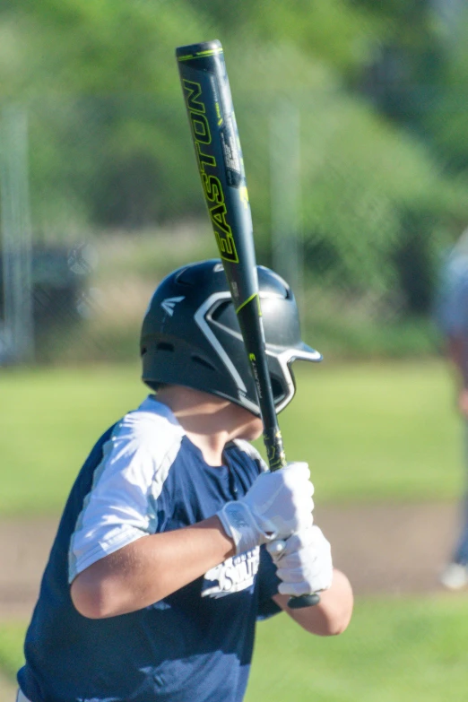 young batter about to make his entrance for the pitch