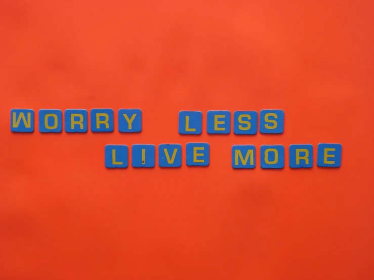 words appear to be made with foam in blue colors