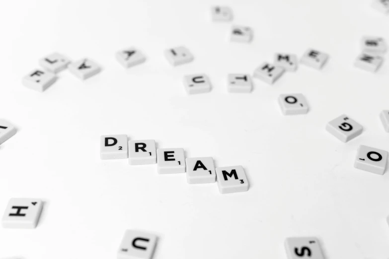 crosswords with the word dream surrounded by small letters