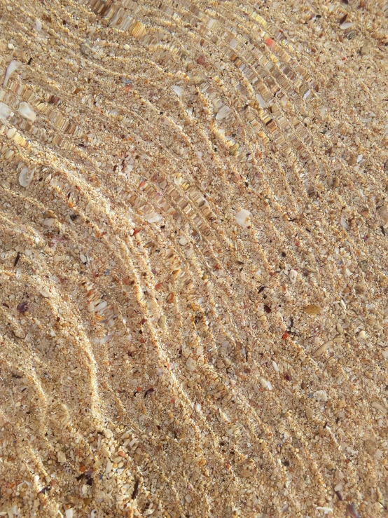 closeup po of sand and water on the beach