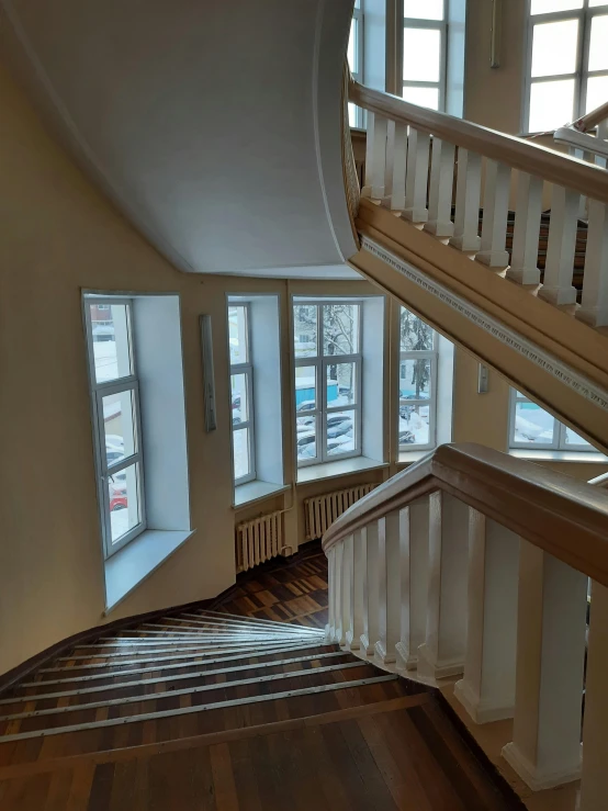 an image of a building with a staircase in the center