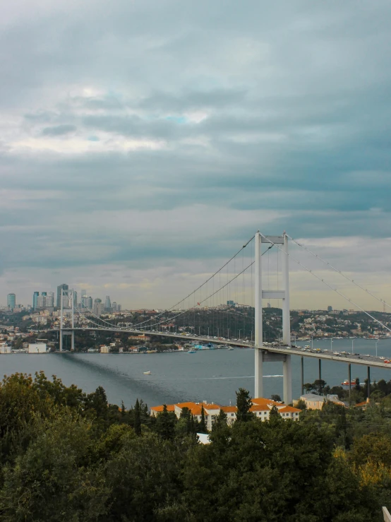 this is a view of a bridge that looks like a bridge in a city