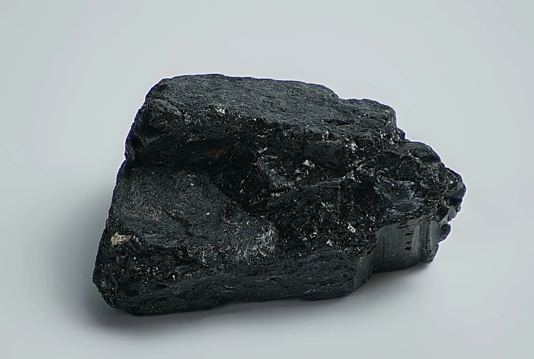 black rock, mineral type in the stone like material