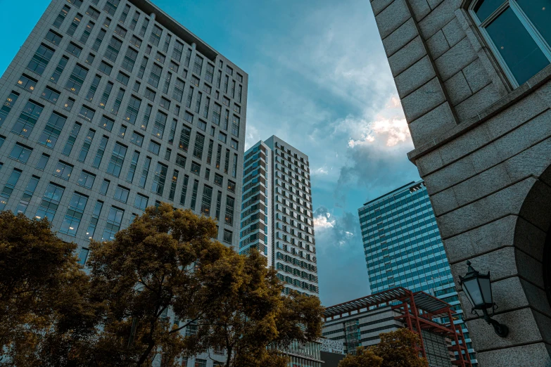 the sky is blue and grey, as well as clouds in the back ground