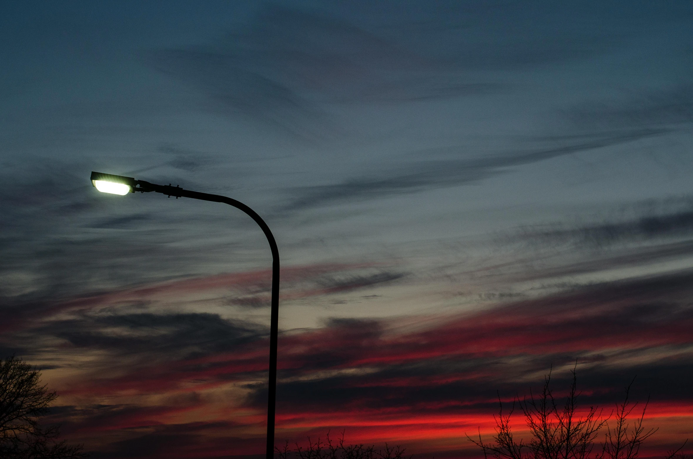 the light at the end of the street looks like an angel