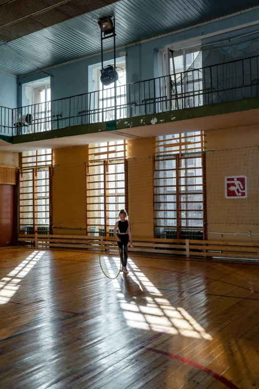 a room with some kind of wooden floors