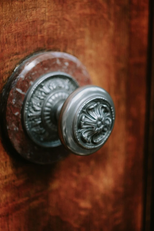 a close up s of a door of an ornate wooden case