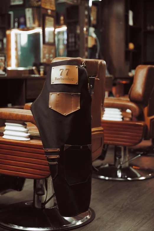 the boots are kept in their very old style barbershope