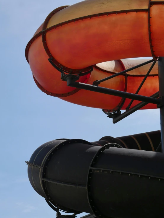 the giant orange float on top of a ship