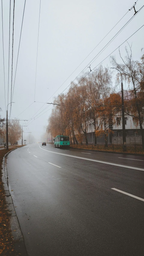 a road that has many traffic lights on it