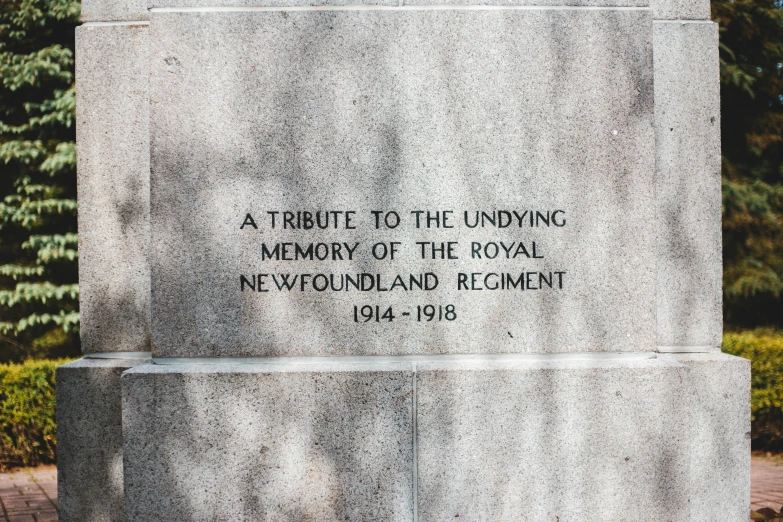 an image of a monument that has writing