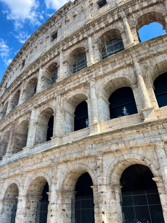 the arenaa of del popolora a magnificent architectural structure in the city of rome