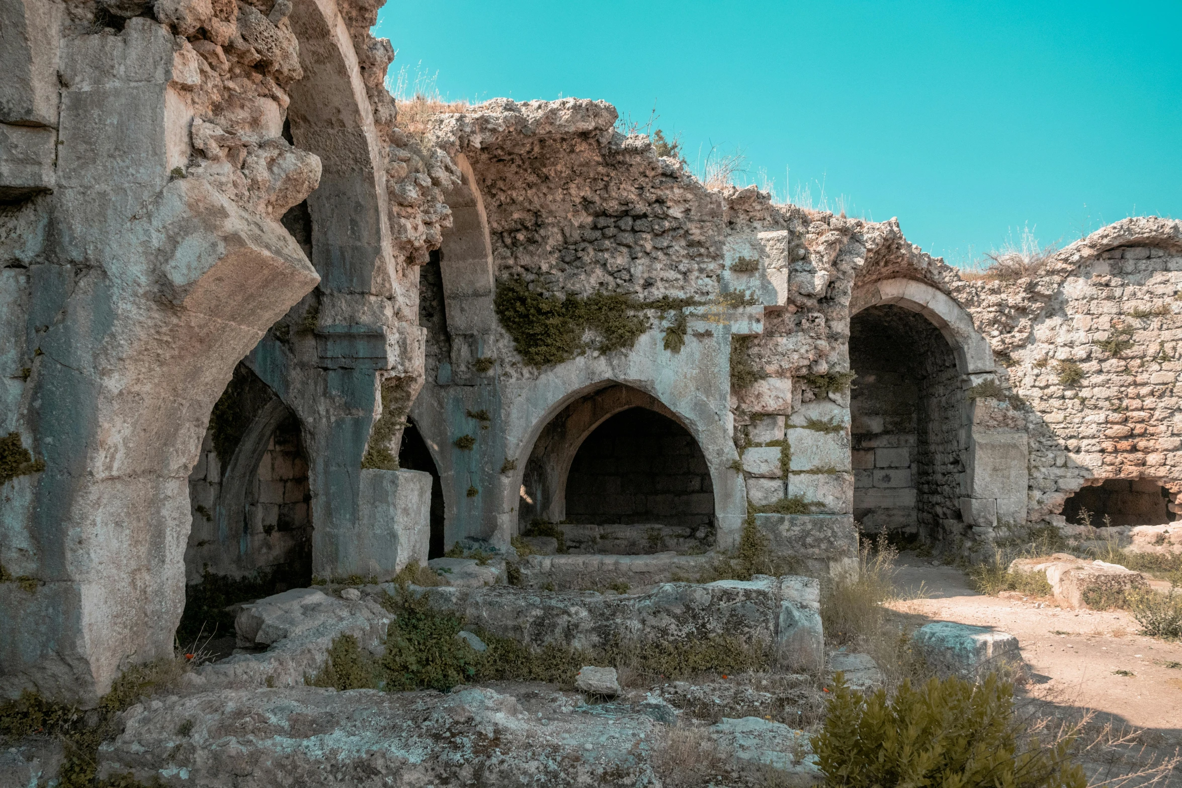 the ruins of the ancient city in turkey