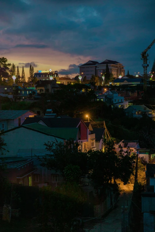 an image of a cityscape that is at night