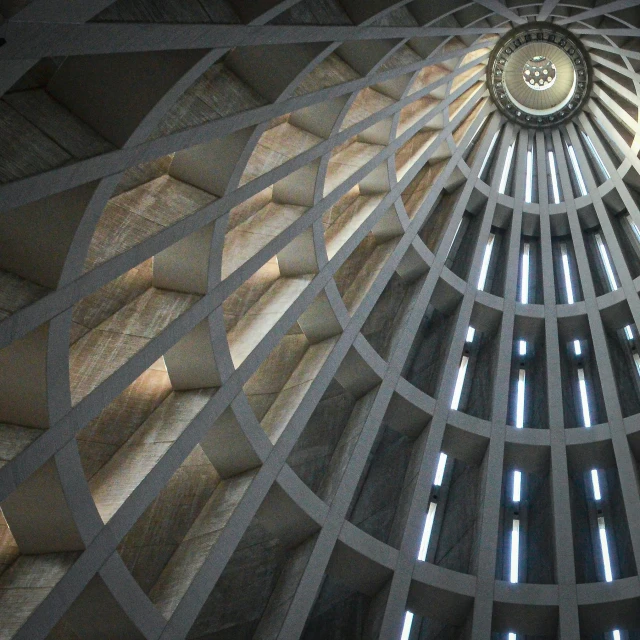 a view through the arches of a cathedral