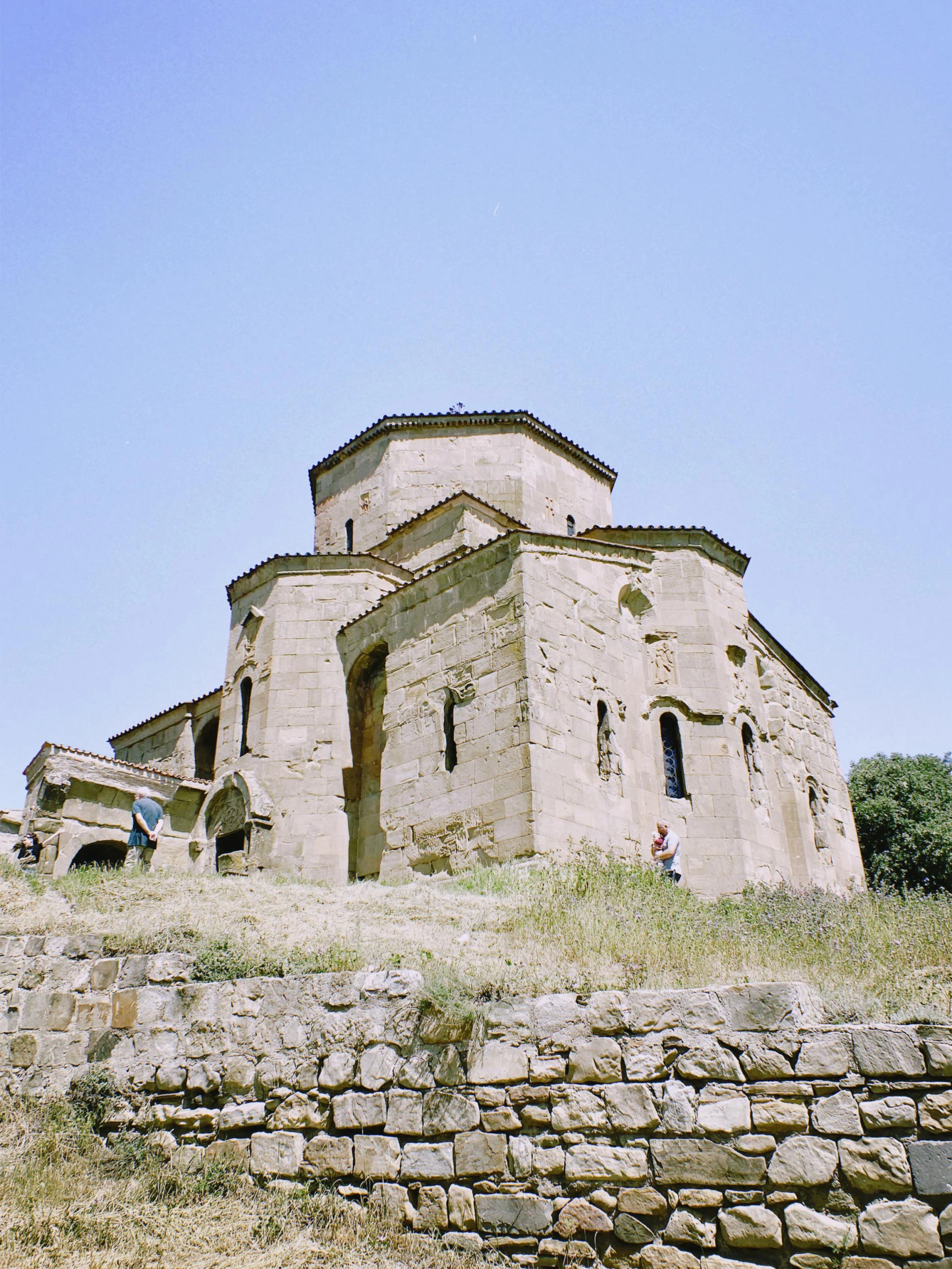 an old, crumbling castle in the middle of nowhere