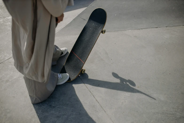 a person is doing tricks with a skateboard