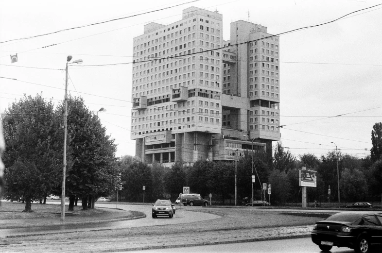 a large building that has several floors built into it