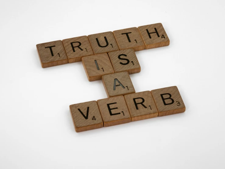 the word truth is in crosswords written on wood